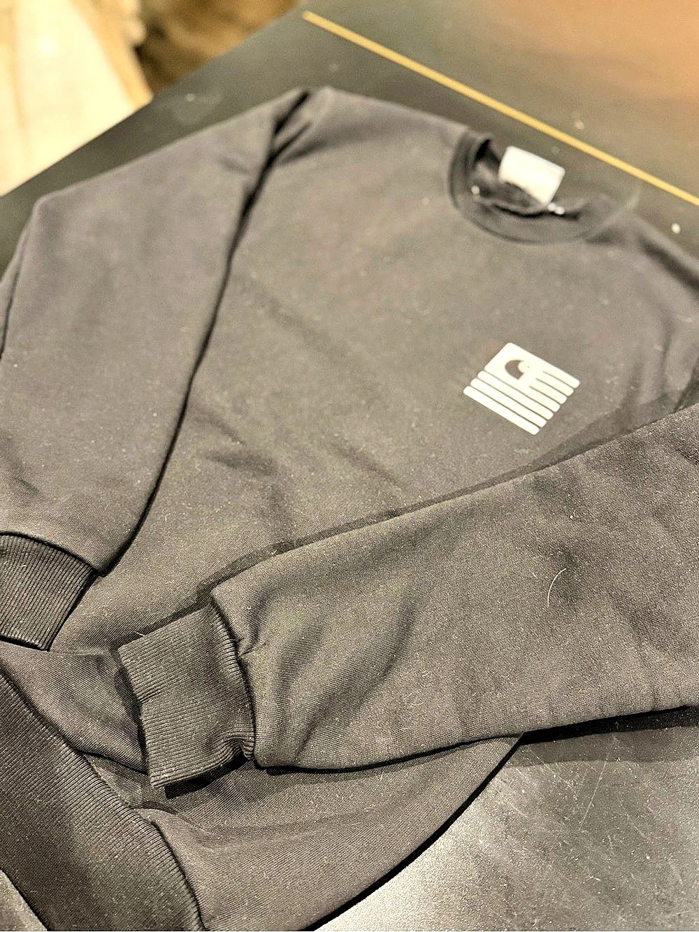 Carhartt Women's Graphic Sweatshirt Black Size XS